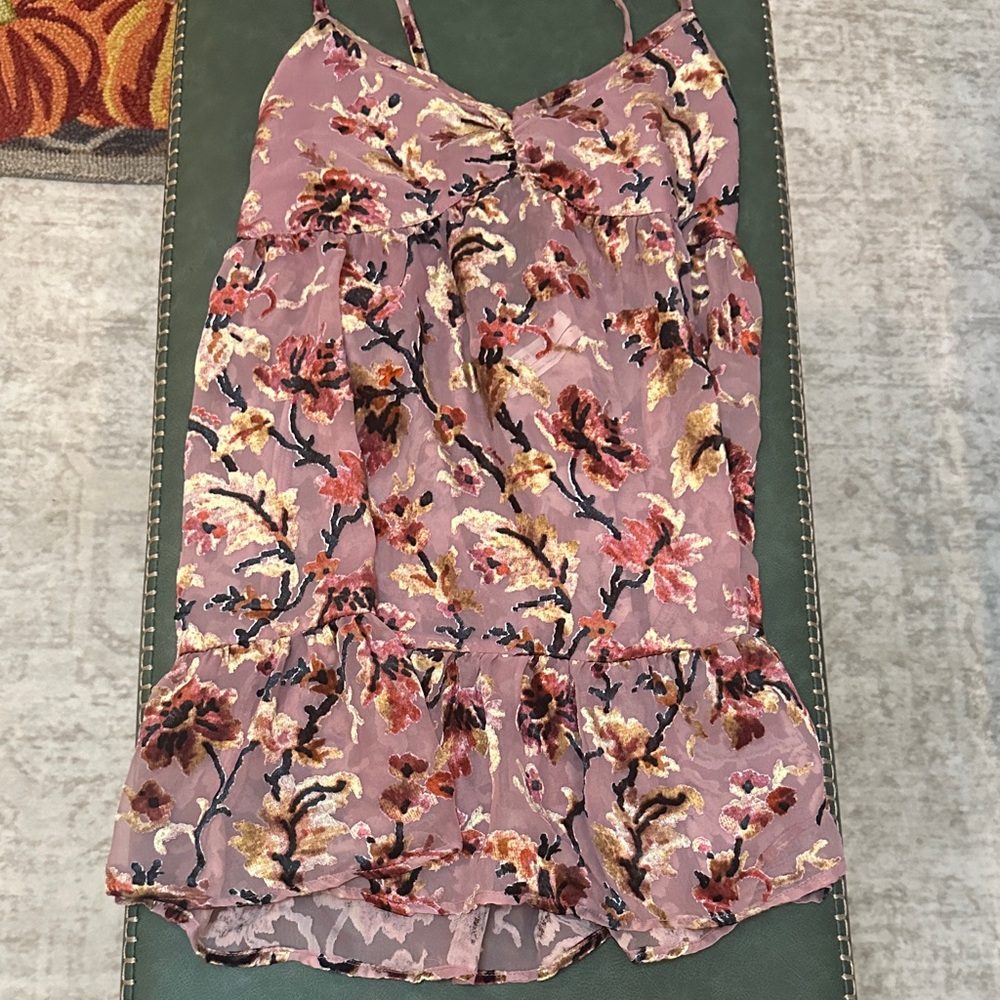 Urban Outfitters Floral Camisole in Pink and Black